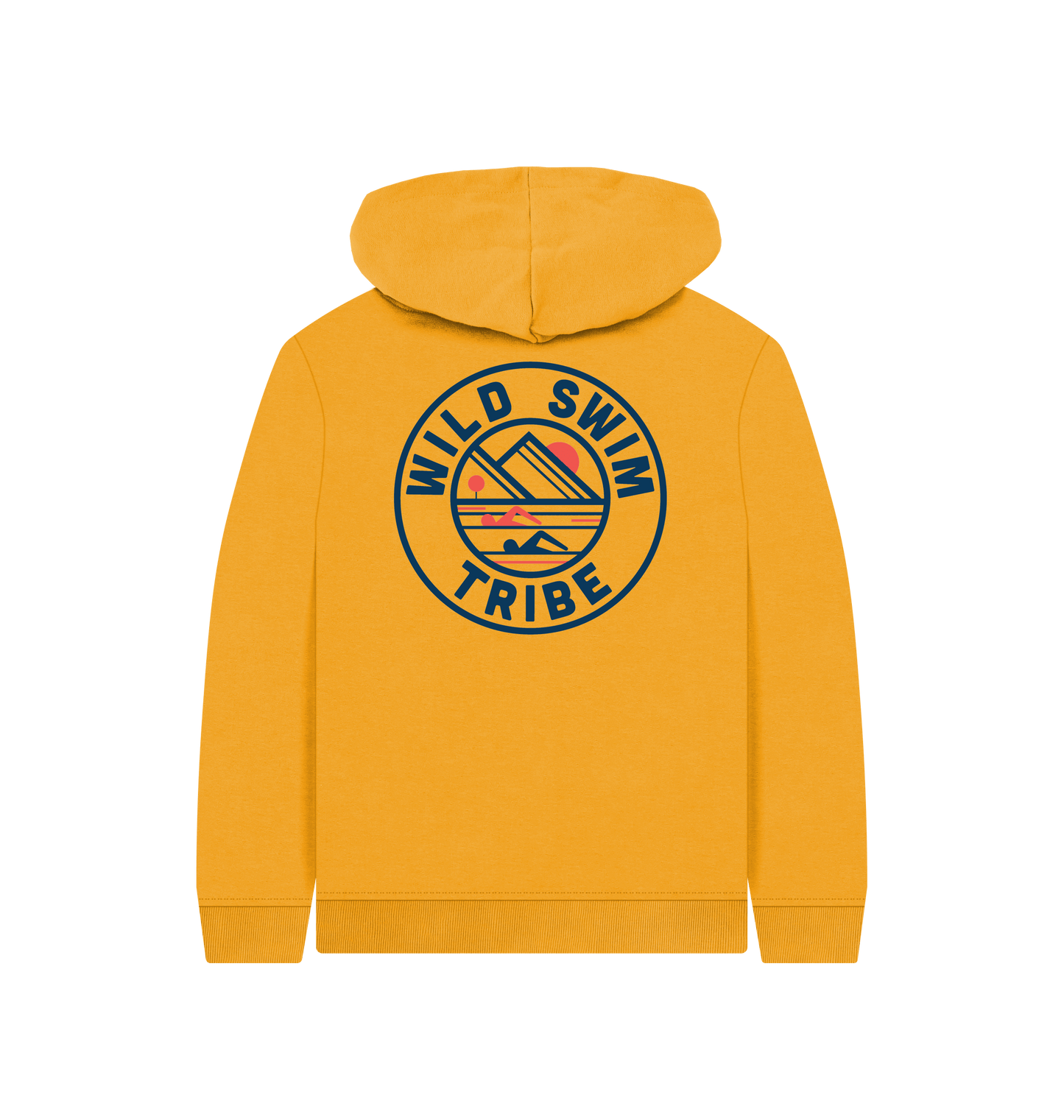 Mustard Printed Kids Hoodie