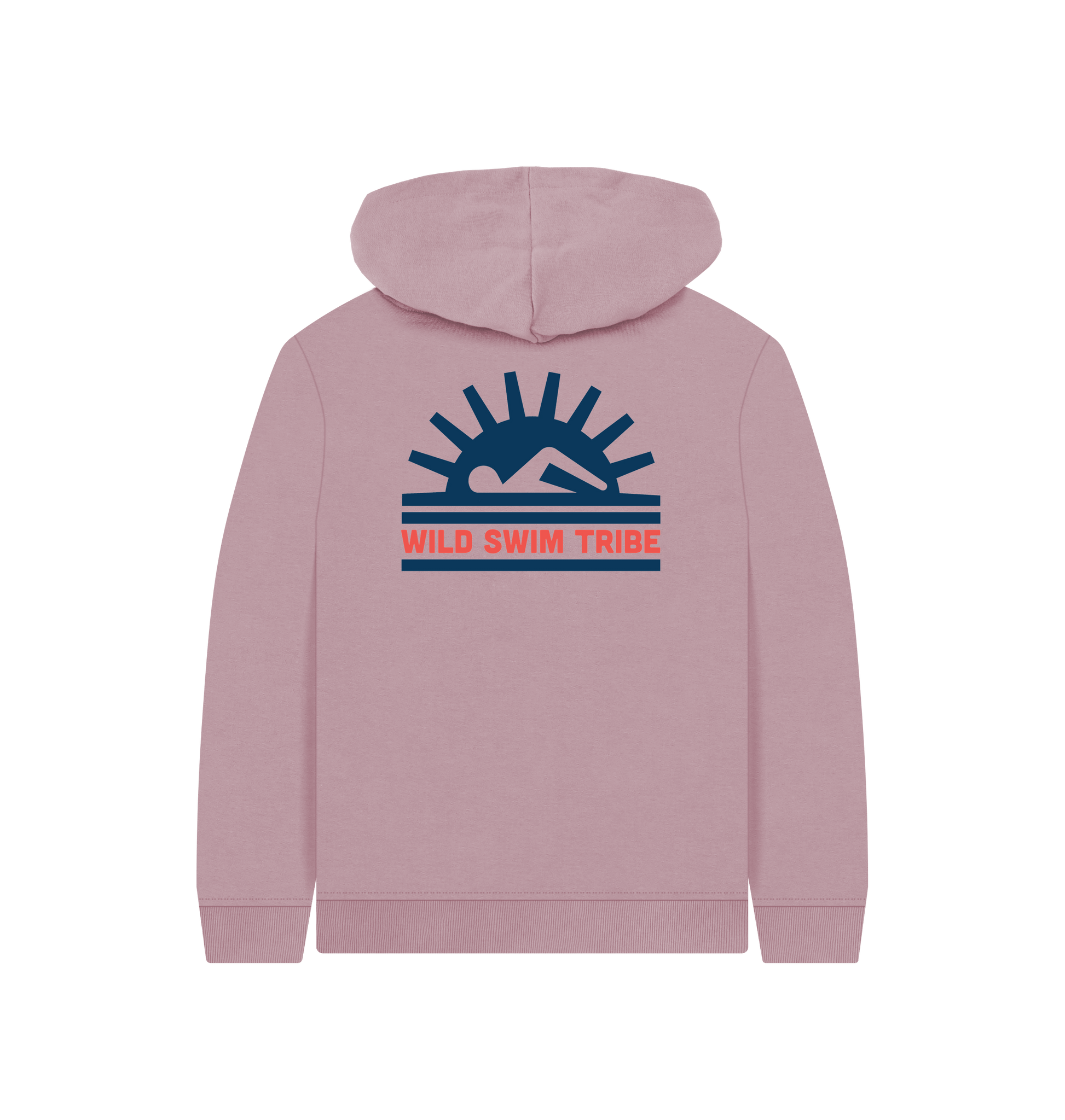 Mauve Printed Kids Hoodie