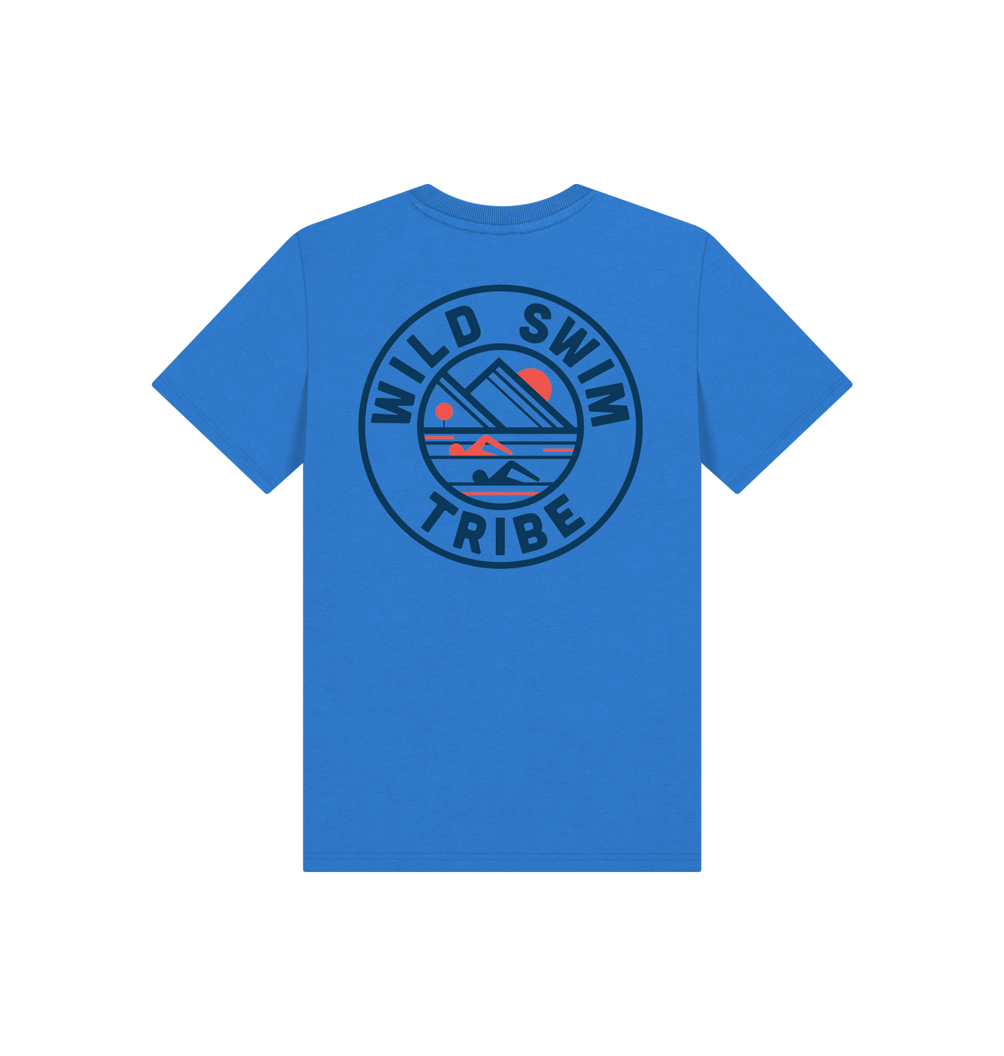 Bright Blue Printed Kids T-Shirt