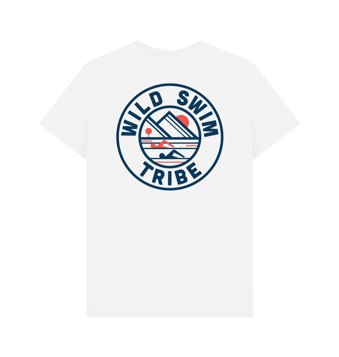 White Printed T-shirt Back