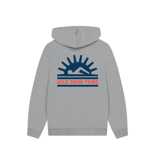 Athletic Grey Printed Hoody Back
