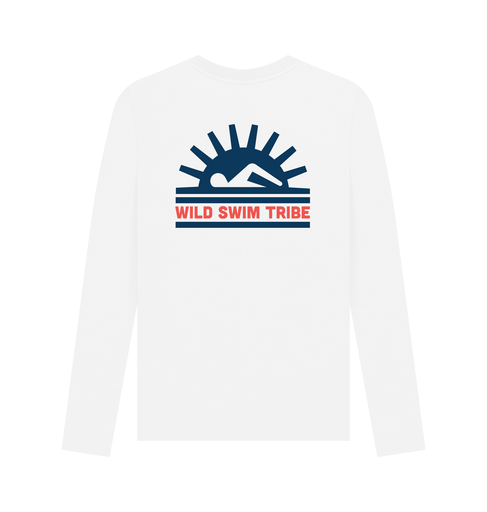 White Printed Long Sleeve T Shirt