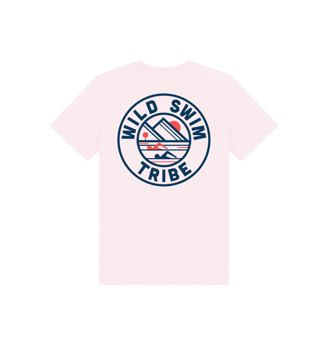 Pink Printed Kids T-Shirt Back