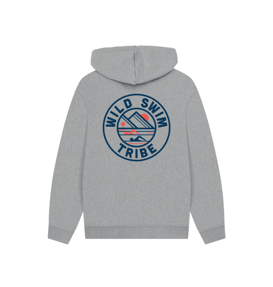 Athletic Grey Printed Hoody Back