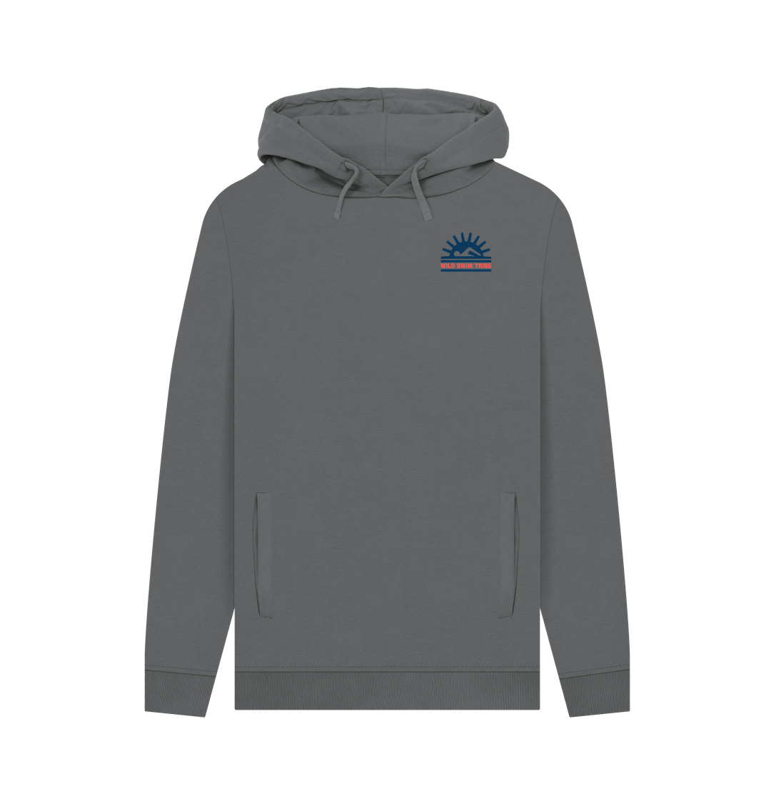 Slate Grey Printed Hoody Front