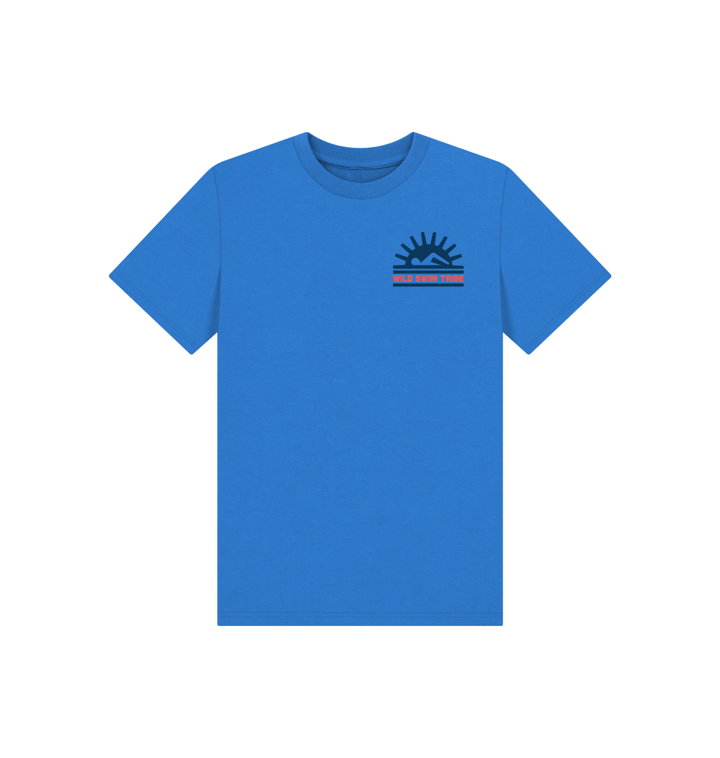 Bright Blue Printed Kids T-Shirt
