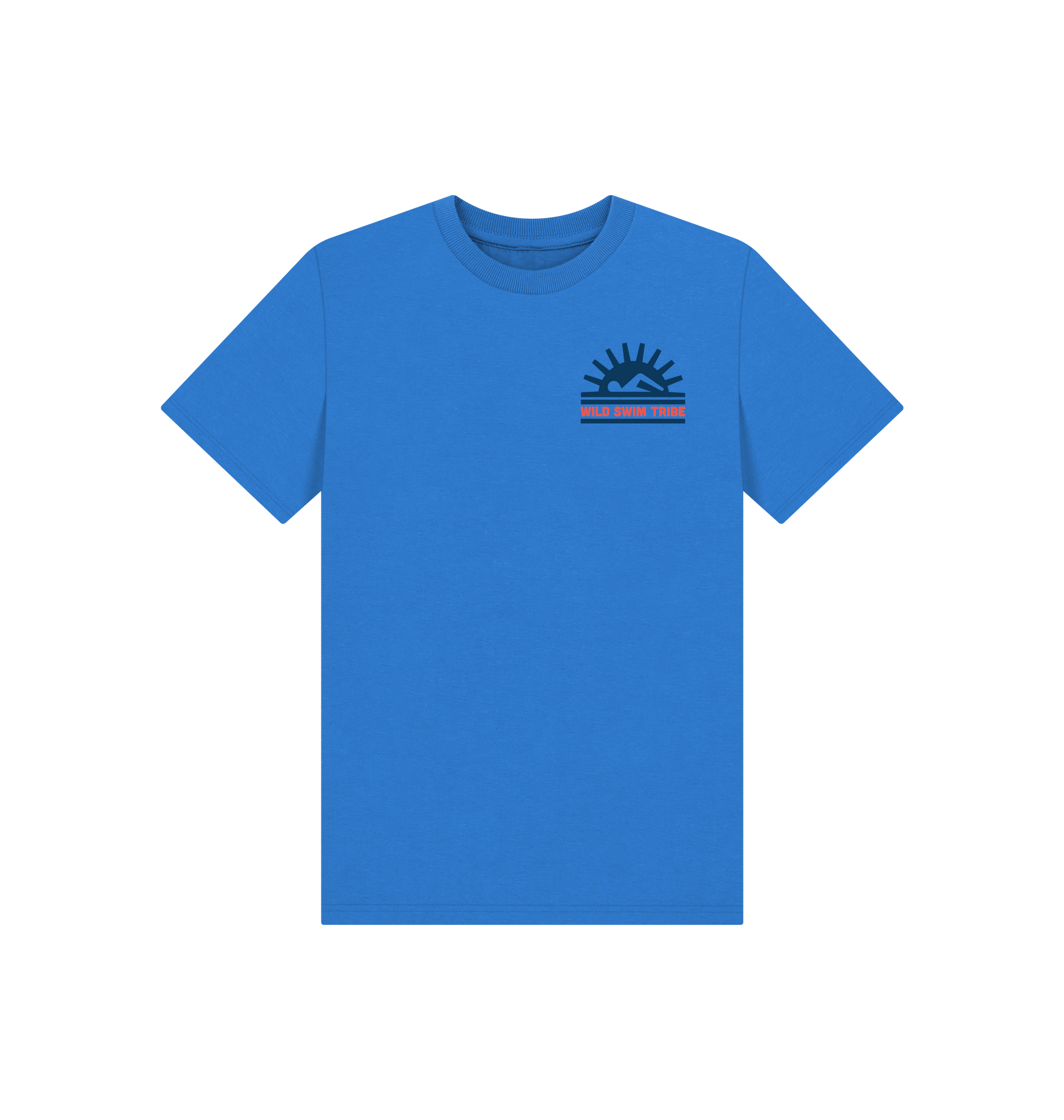 Bright Blue Printed Kids T-Shirt