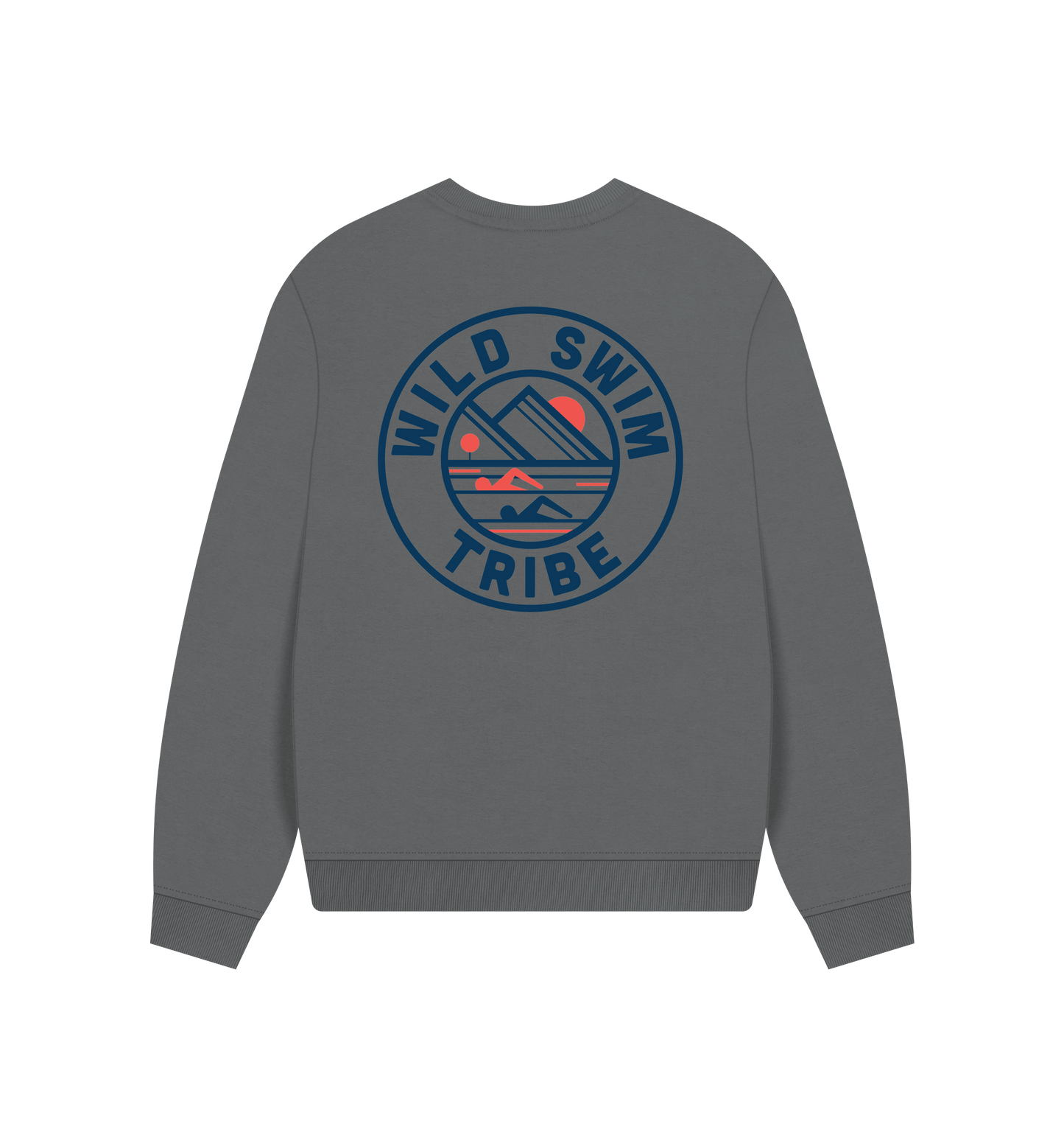 Slate Grey Printed Sweater