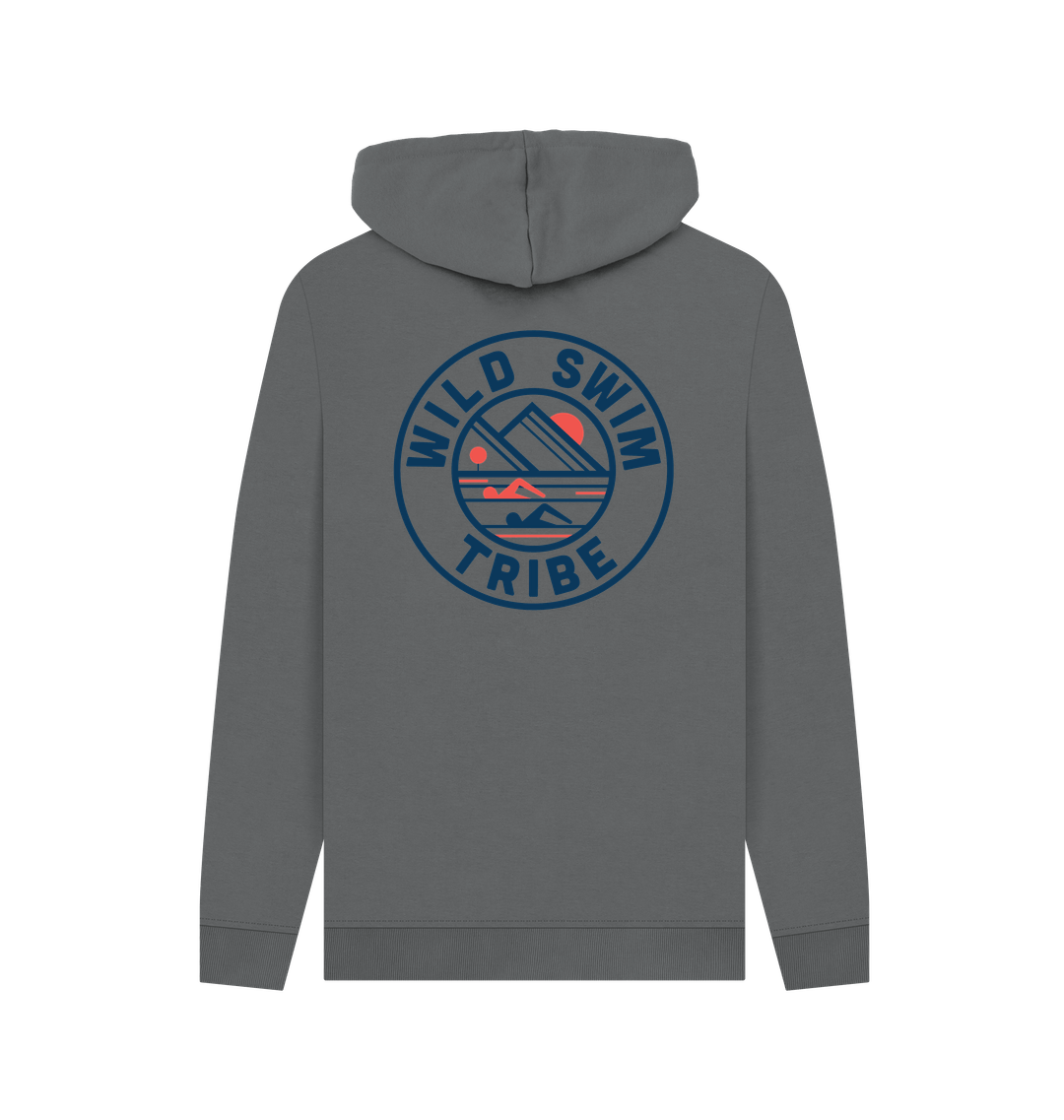 Slate Grey Printed Hoody Back