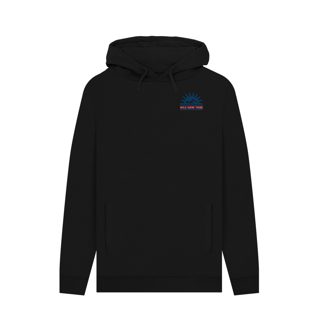 Black Printed Hoody Front