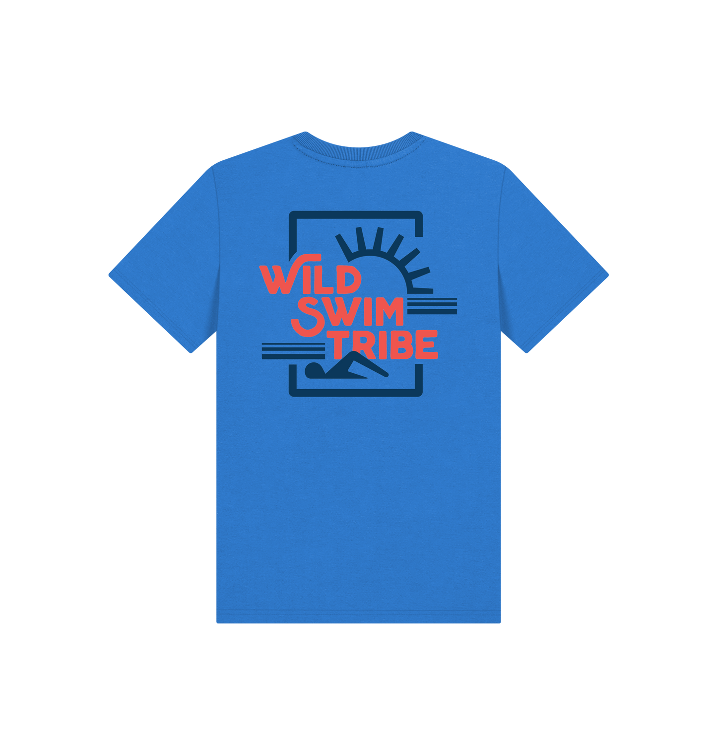 Bright Blue Printed Kids T-Shirt