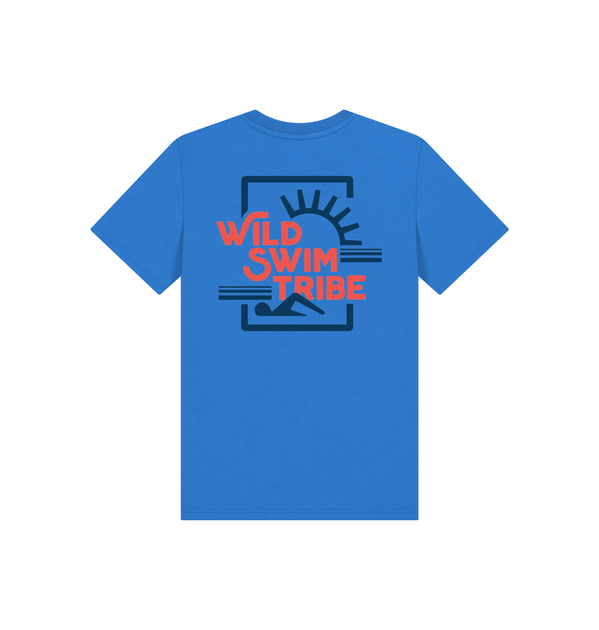 Bright Blue Printed Kids T-Shirt