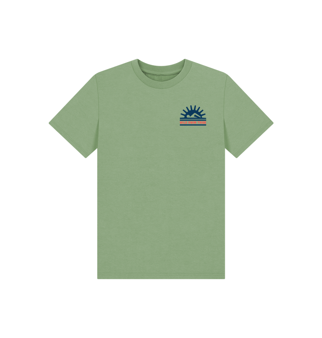 Sage Printed Kids T-Shirt Front
