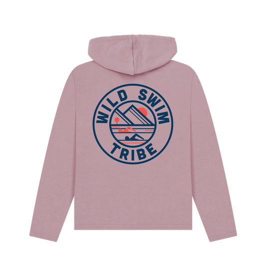 Mauve Printed Hoody Back