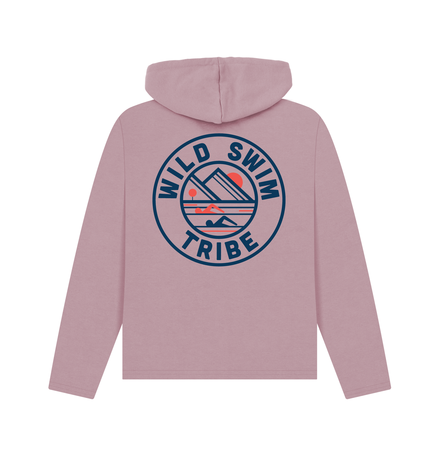 Mauve Printed Hoody
