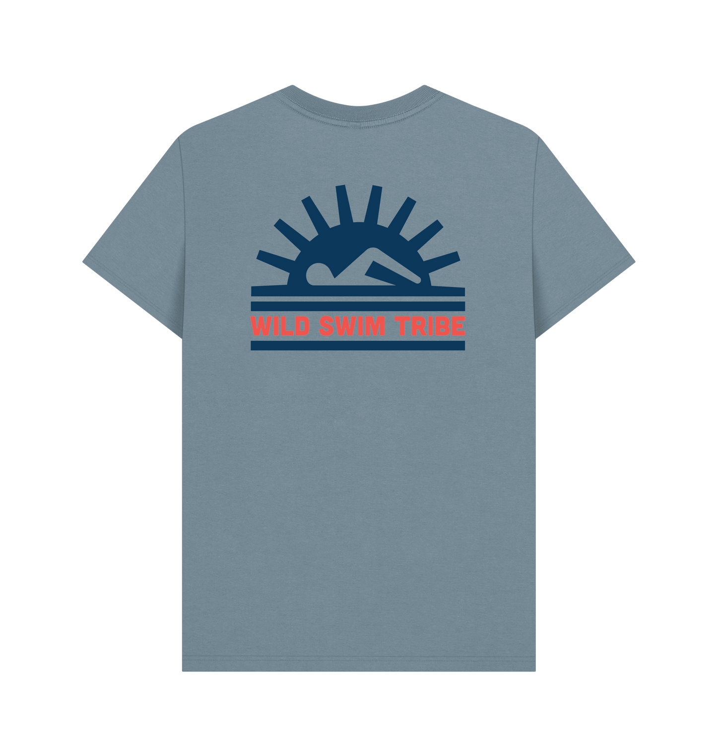 Stone Blue Printed T-shirt