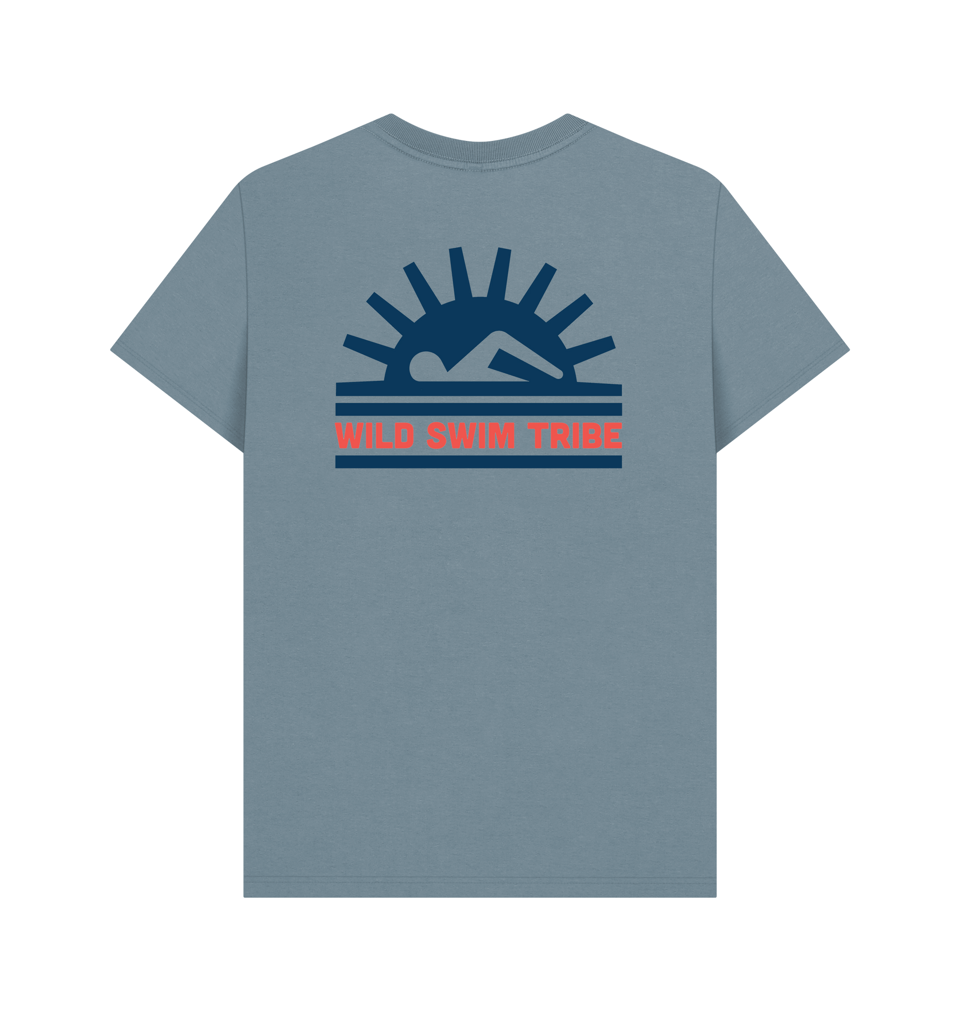 Stone Blue Printed T-shirt