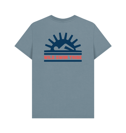 Stone Blue Printed T-shirt