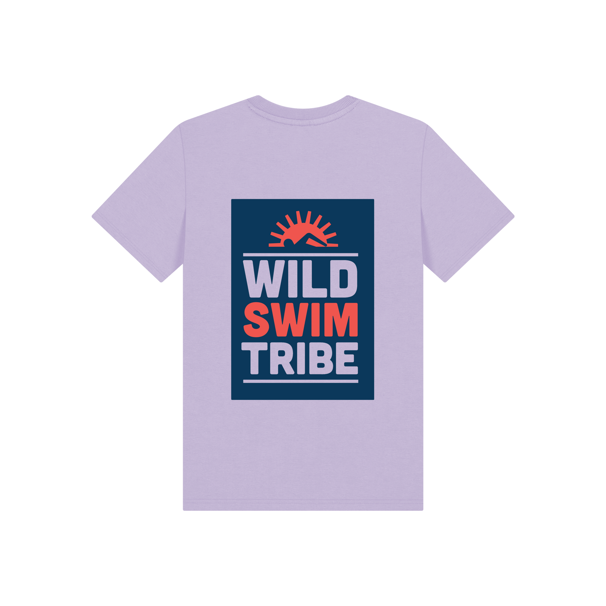 Soft Lilac Printed Kids T-Shirt Back