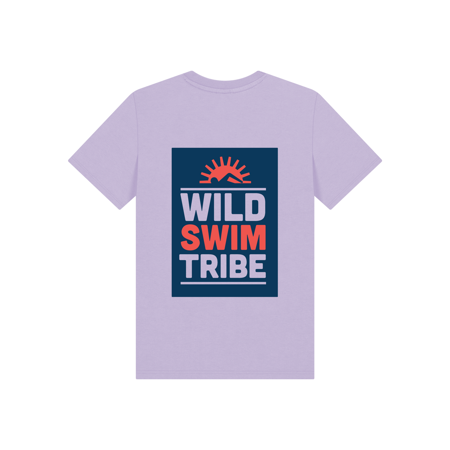 Soft Lilac Printed Kids T-Shirt Back