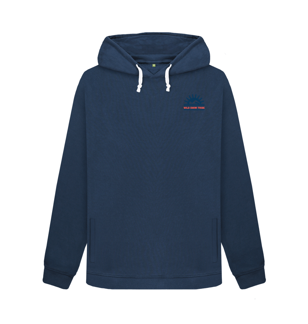 Navy Blue Printed Sweater Front